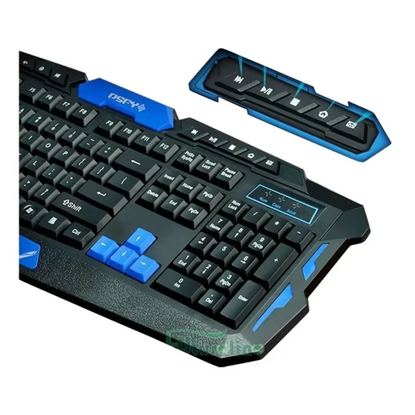 COMBO TECLADO + MOUSE INALAMBRICO GAMER HK8100 (4)